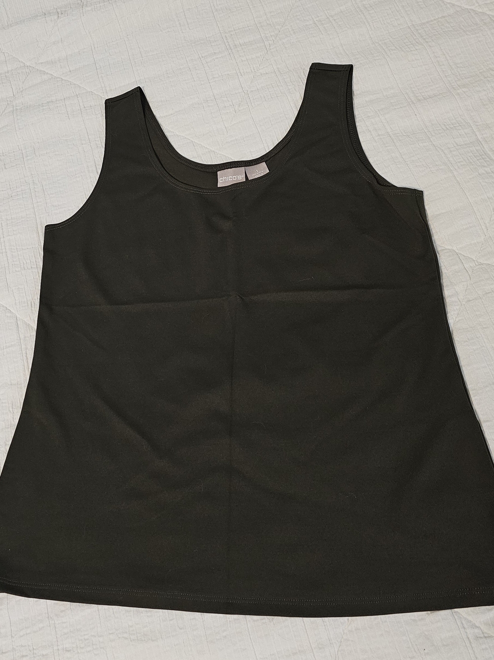 Chico's Green Scoop Neck Tank Top